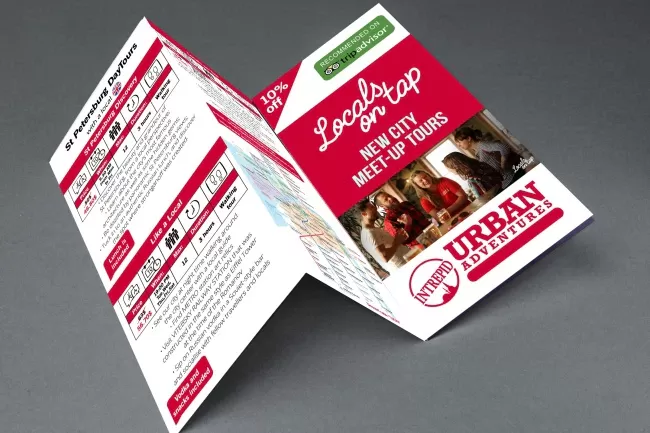 Belle conception d'une brochure, d'un dépliant.