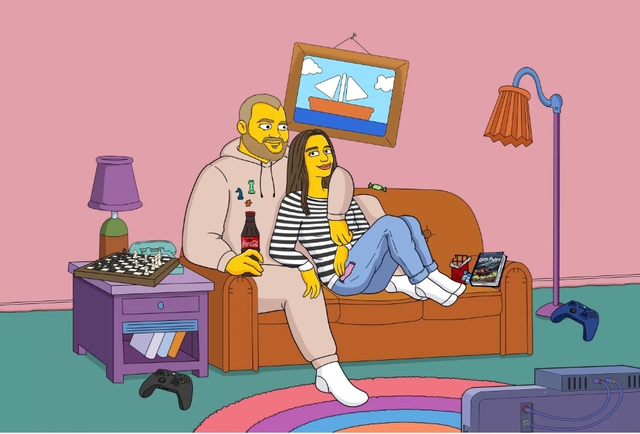 Portrait à la Simpsons