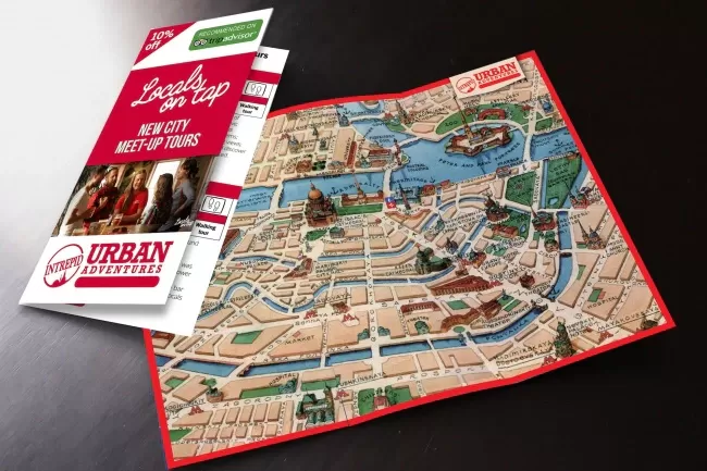 Belle conception d'une brochure, d'un dépliant.