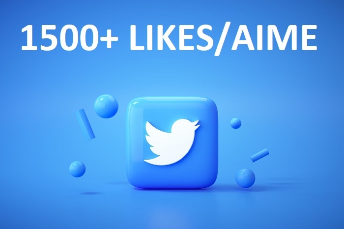 1500+ likes réels sur Twitter. Rapidement. Qualité