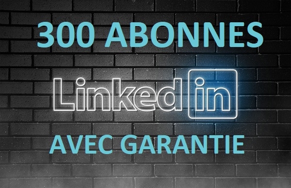 Ajoutons 300 abonnés Linkedin avec une garantie