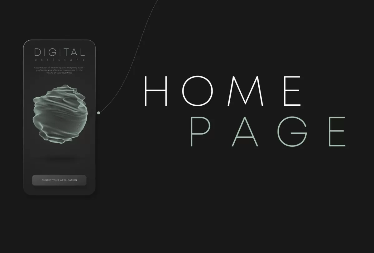 Conception de la page d'accueil, des pages du site web