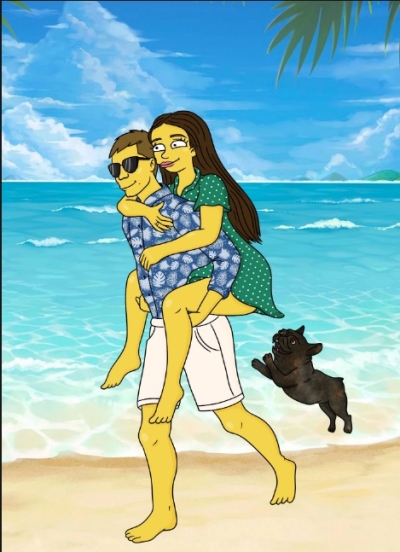 Portrait à la Simpsons